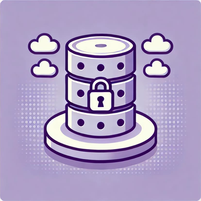 Icon of secure database